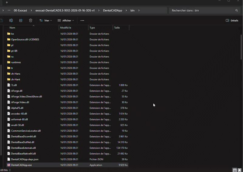 Accéder au dossier Library